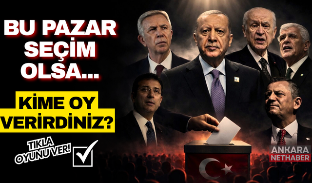 Bu Pazar seçim olsa kime oy verirdiniz?