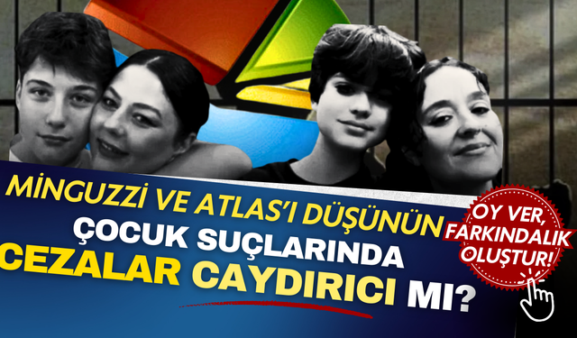 Minguzzi ve Atlas olaylarından yola çıkarak çocukların işlediği suçlarda cezaların caydırıcı olduğunu düşünüyor musunuz?