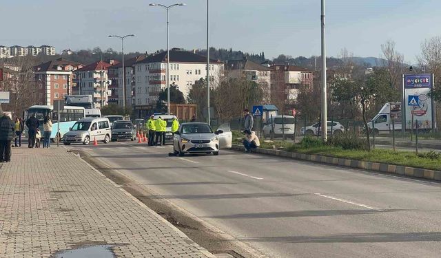 Bartın’da otomobilin çarptığı kadın ağır yaralandı