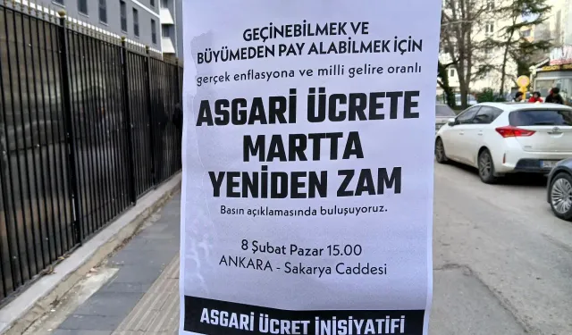 Başkent’te “Asgari Ücrete Mart’ta Yeniden Zam” buluşması