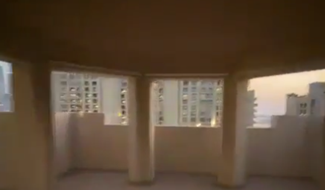 Dubai’de füze paniği! O anlar terastan kaydedildi