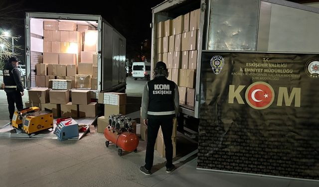 Eskişehir’de kaçak tütün operasyonu: 5.8 milyon makaron ele geçirildi