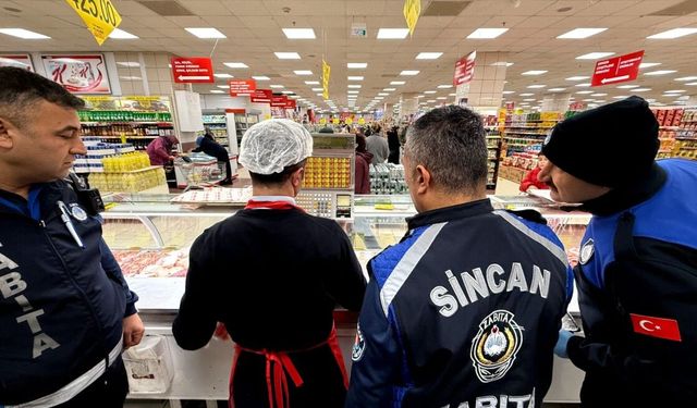 Sincan'da marketlere sıkı takip: 1 yılda 1609 denetim gerçekleştirildi