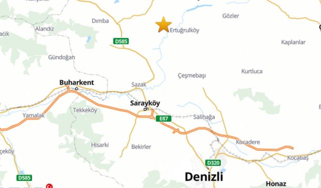 Denizli Buldan’da 5.1 büyüklüğünde deprem