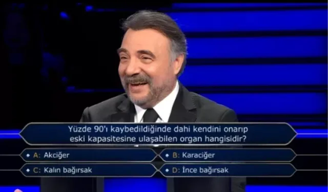 Yüzde 90'ı kaybedildiğinde dahi kendini onarıp eski kapasitesine ulaşabilen organ hangisidir?