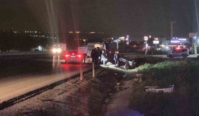 Gölbaşı’nda feci kaza: Otomobil takla attı, 1 ölü 2 yaralı