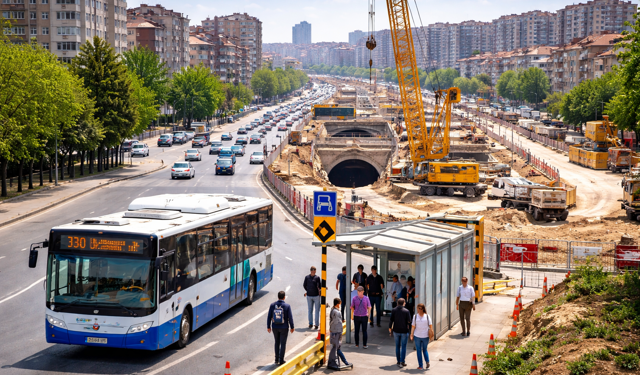 Ankara'da metro çalışması başladı: Natoyolu'ndaki o durak taşındı!