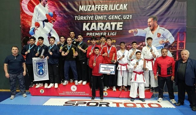 İstanbul’da büyük gurur! Kahramankazanlı genç karateciler Türkiye üçüncüsü oldu