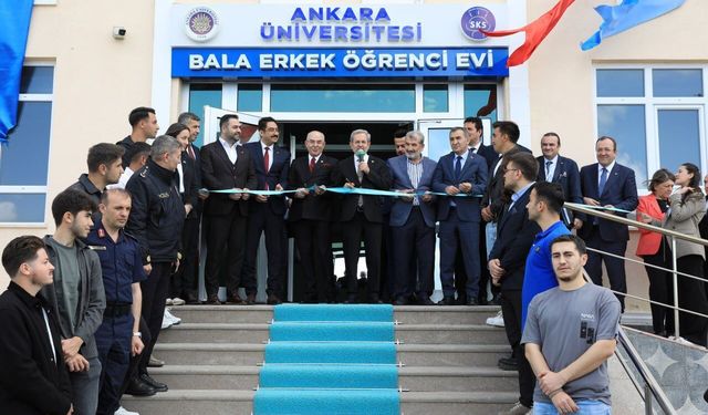 Ankara Üniversitesi'nden öğrencilere yeni yuva: Bala Erkek Öğrenci Evi hizmete girdi!