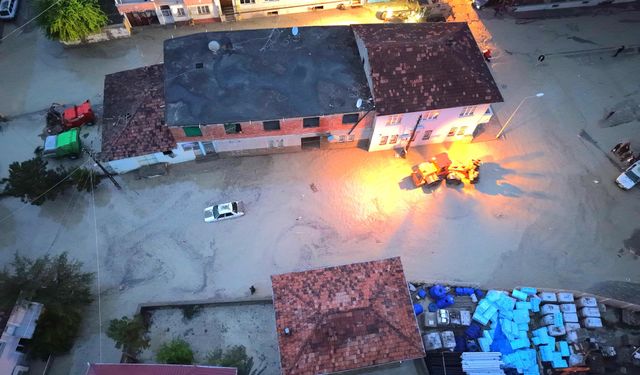 Samsun’da sel felaketi! Havza ilçesi sular altında kaldı