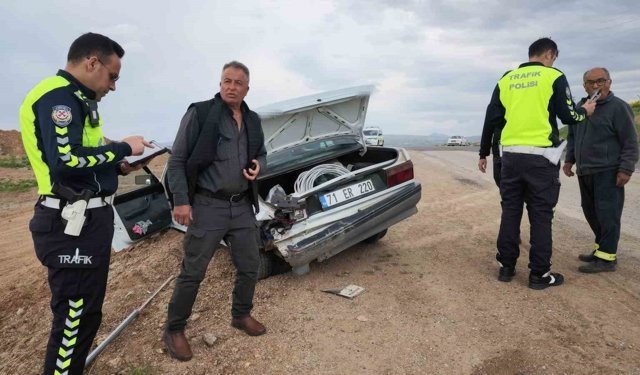 Kırıkkale’de feci kaza! İki otomobil çarpıştı, 2 kişi yaralandı