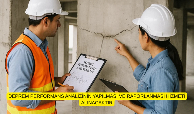 DEPREM PERFORMANS ANALİZİNİN YAPILMASI VE RAPORLANMASI HİZMETİ ALINACAKTIR