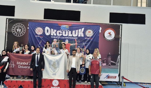 Ankara Üniversitesi okçuları Samsun'dan 2 kupa ve 7 madalya ile döndü