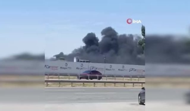 Ankara’da fabrikada yangını!
