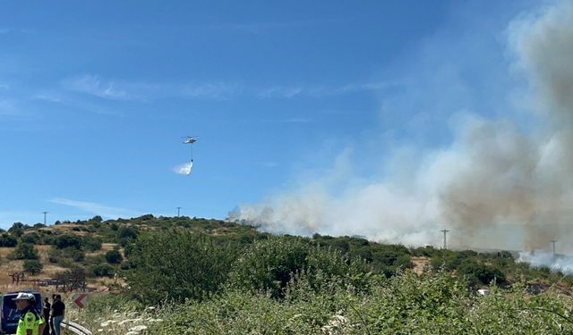 Çanakkale’de orman yangını! Alevler geniş alana yayıldı