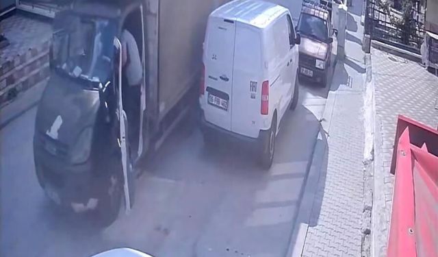 Ankara'da facianın eşiğinden dönüldü! Kontrolden çıkan kamyoneti böyle durdurdu