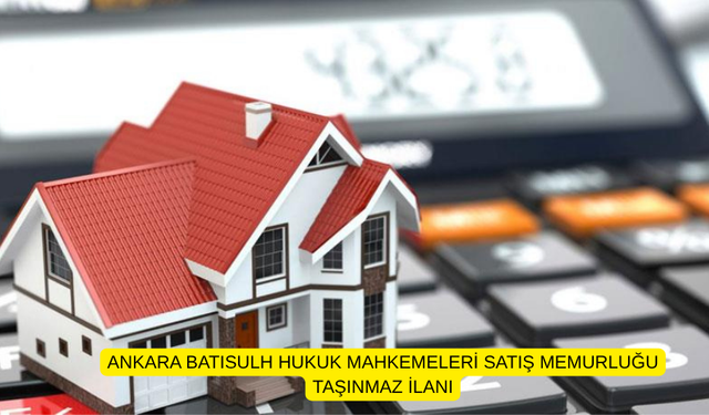 ANKARA BATISULH HUKUK MAHKEMELERİ SATIŞ MEMURLUĞU TAŞINMAZ İLANI