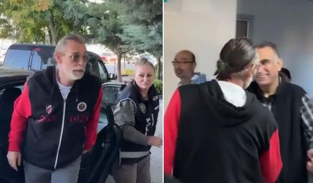 Gözaltına alınan Erdal Beşikçioğlu'ndan ilk görüntü geldi: Rahat tavırları dikkat çekti