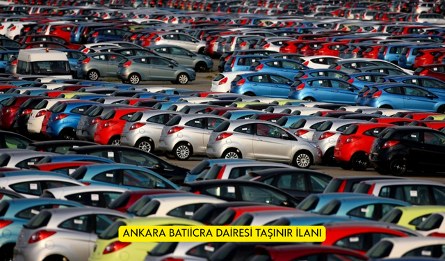 ANKARA BATIİCRA DAİRESİ TAŞINIR İLANI