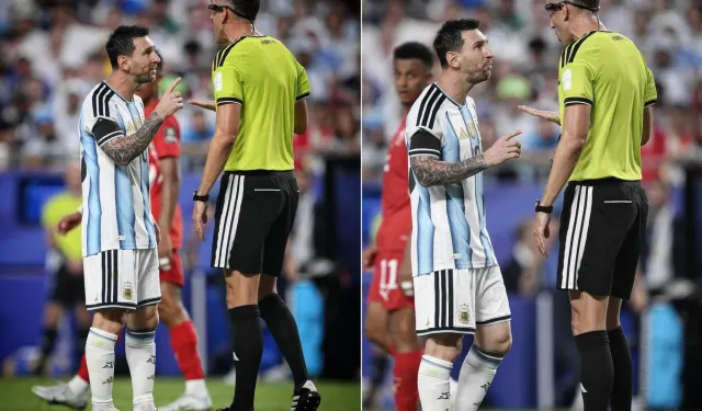 Messi ile Hakem Pinheiro Arasında Gerilim: 'Benimle Saygılı Konuş'