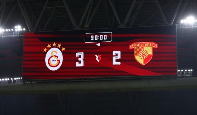RAMS Park'ta nefesler tutuldu! Galatasaray geriden geldi, Göztepe'yi 3-2 mağlup etti