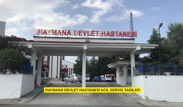 HAYMANA DEVLET HASTANESİ ACİL SERVİS TADİLATI