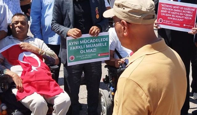 Ankara’da gaziler açlık grevine başladı!