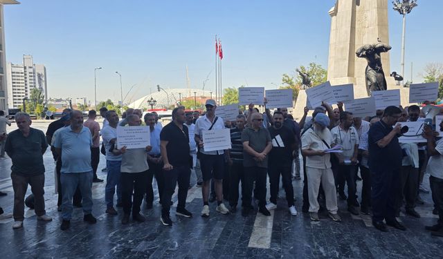 Ankara'da C plakalı servis esnafından hakediş tepkisi: "Emeğimizin karşılığını istiyoruz"