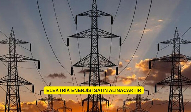 ELEKTRİK ENERJİSİ SATIN ALINACAKTIR
