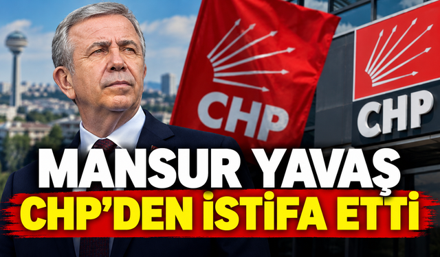 Ankara gündemine bomba gibi düştü: Mansur Yavaş CHP'den istifa etti!
