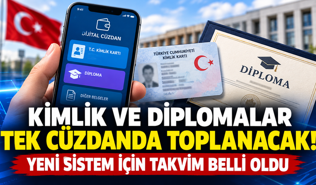 Kimlik ve diplomalar tek cüzdanda toplanacak! Yeni sistem için takvim belli oldu