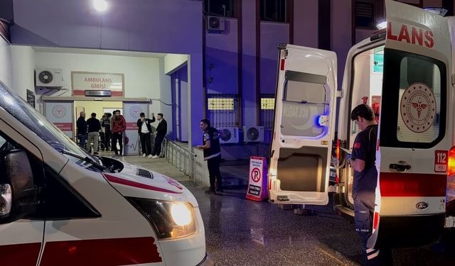 Yolun karşısına geçmek isteyen işçilere araç çarptı! 1'inin durumu ağır
