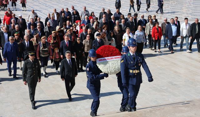 Atatürk’ün Ankara hemşehriliğinin 104. yılı Anıtkabir’de anıldı