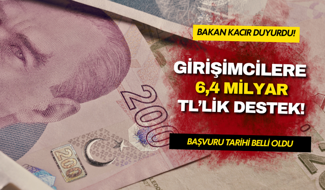 Bakan Kacır duyurdu: Girişimcilere 6,4 milyar TL’lik destek! Son başvuru tarihi belli oldu