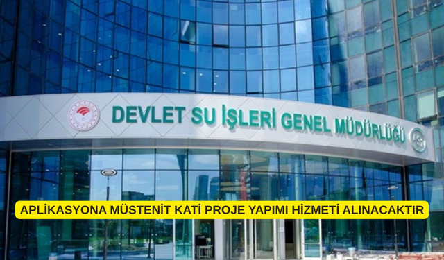 APLİKASYONA MÜSTENİT KATİ PROJE YAPIMI HİZMETİ ALINACAKTIR