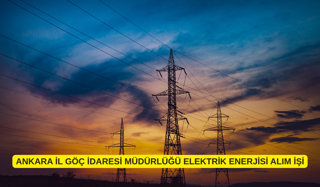 ANKARA İL GÖÇ İDARESİ MÜDÜRLÜĞÜ ELEKTRİK ENERJİSİ ALIM İŞİ