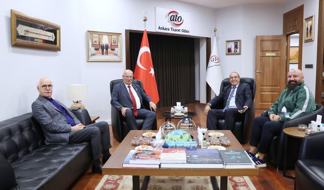 Sosyal Çarşısı ve İşhanı yönetiminden ATO Başkanı Gürsel Baran’a ziyaret
