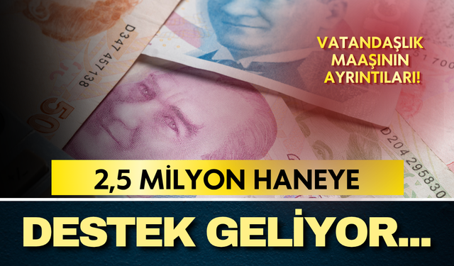 2,5 milyon haneye vatandaşlık maaşı geliyor: Taslaktaki ayrıntılar ortaya çıktı!