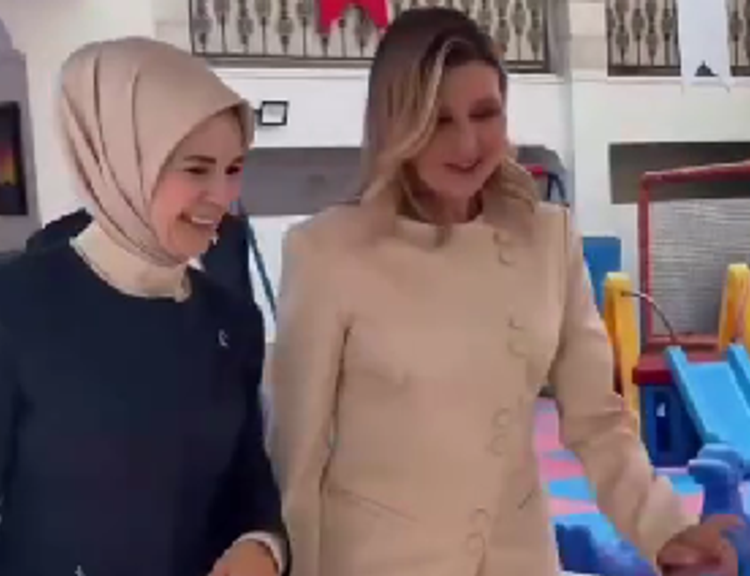 Bakan Göktaş ve Olena Zelenska'dan Türkiye'deki Ukraynalı çocuklara anlamlı ziyaret