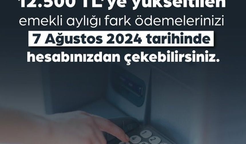 Emekli maaşlarına yapılan zam ile fark ödemeleri hesaplara geçiyor!