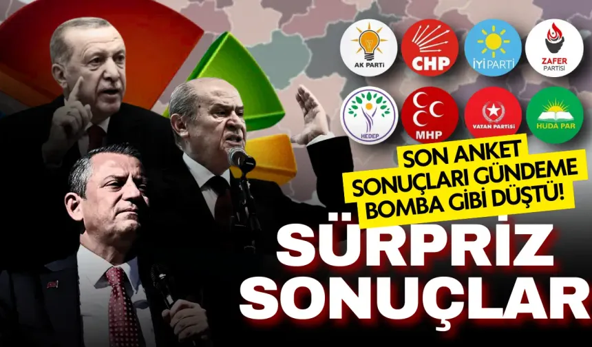 Son anket sonuçları gündeme bomba gibi düştü! Oy oranları, kayyum kararları...