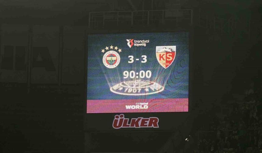 Fenerbahçe 5 puan geriye düştü