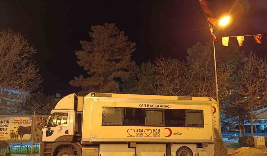 Kızılay kan bağış aracı 4 gün boyunca Beypazarı'nda olacak