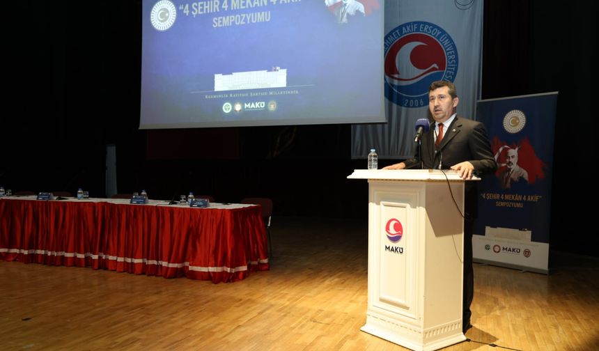 Ankara’dan Burdur’a Millî Mücadele köprüsü: Akif’in metaneti sempozyumda ele alındı