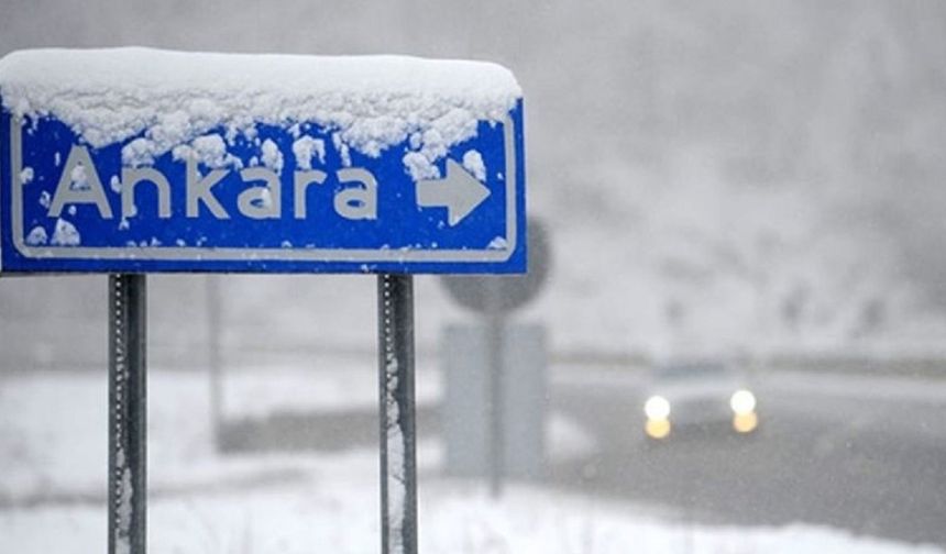 Ankara'da eğitime kar engeli: Okullar tatil edildi!