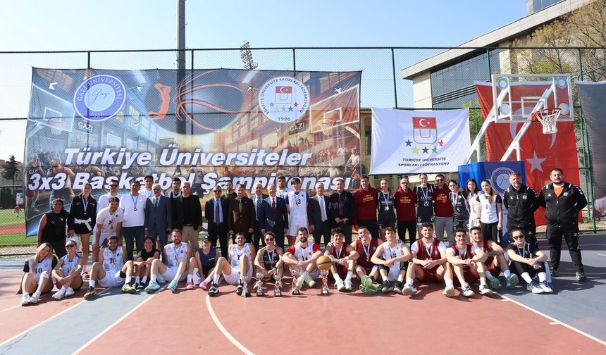 Ankara'daki üniversiteler arası basketbol finalleri nefes kesti