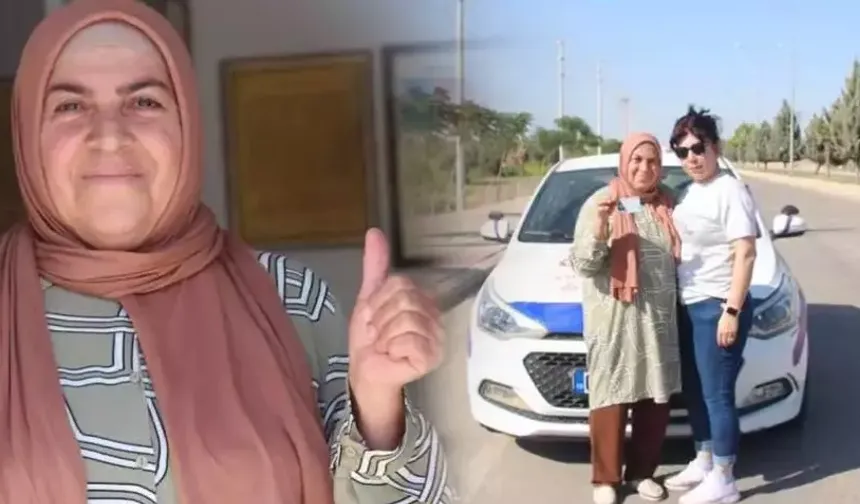 Torununu götürdü kendisi sınavı kazandı: 65 yaşındaki Suphiye Demirel ilk denemede ehliyet aldı