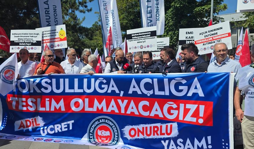 Memurlar Ankara'da yetkililere seslendi: "Maaş artışı cebe girmeden eriyor!"