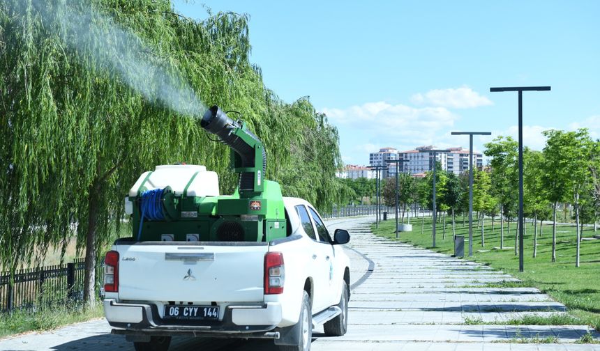 Ankara Kahramankazan'da yaz boyunca haşereyle mücadele sürüyor