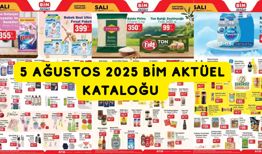 BİM'in 5-8 ağustos aktüel kataloğu çıktı: Teknoloji mutfak ve gıdada kaçırılmayacak fırsatlar!